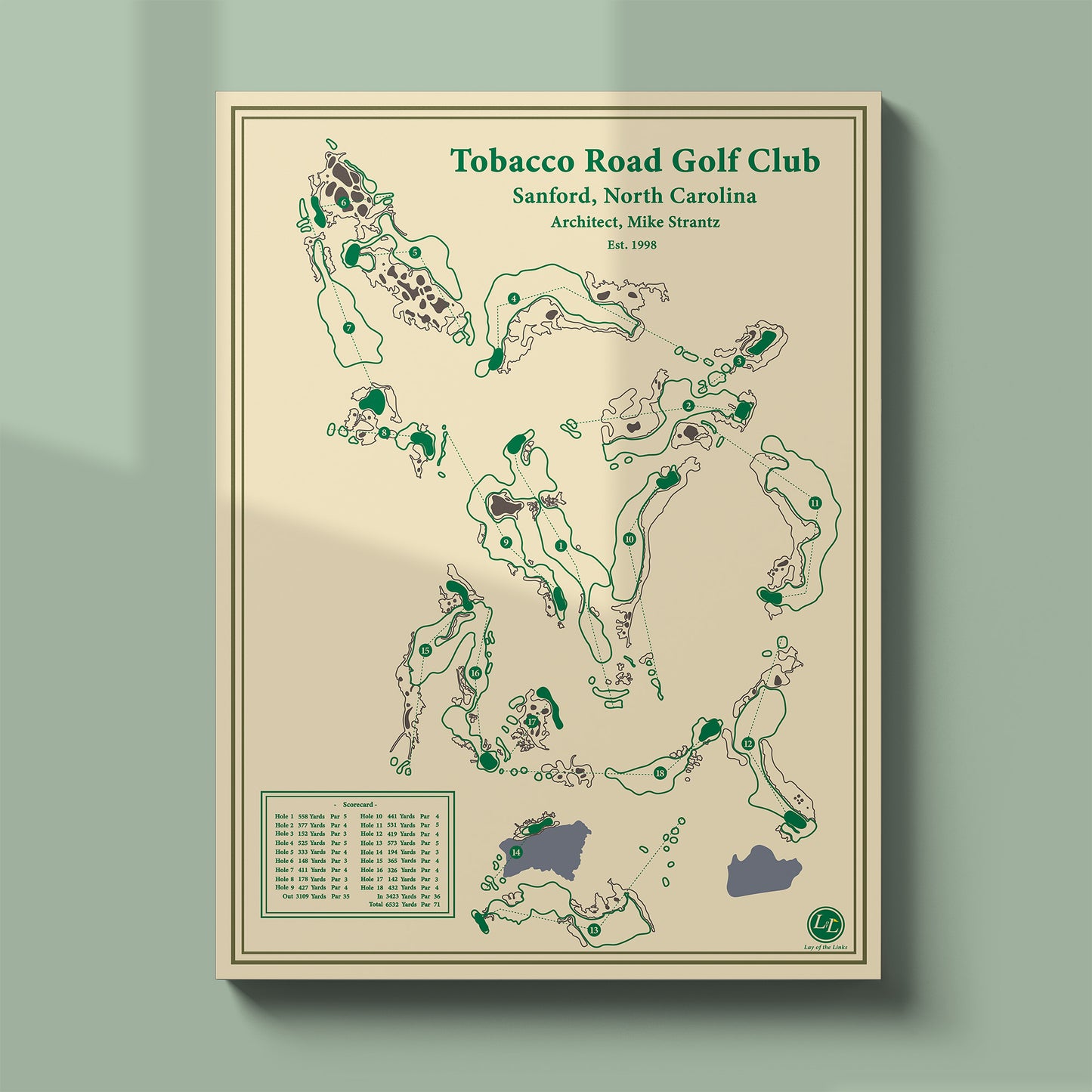 Tobacco Road Course Map