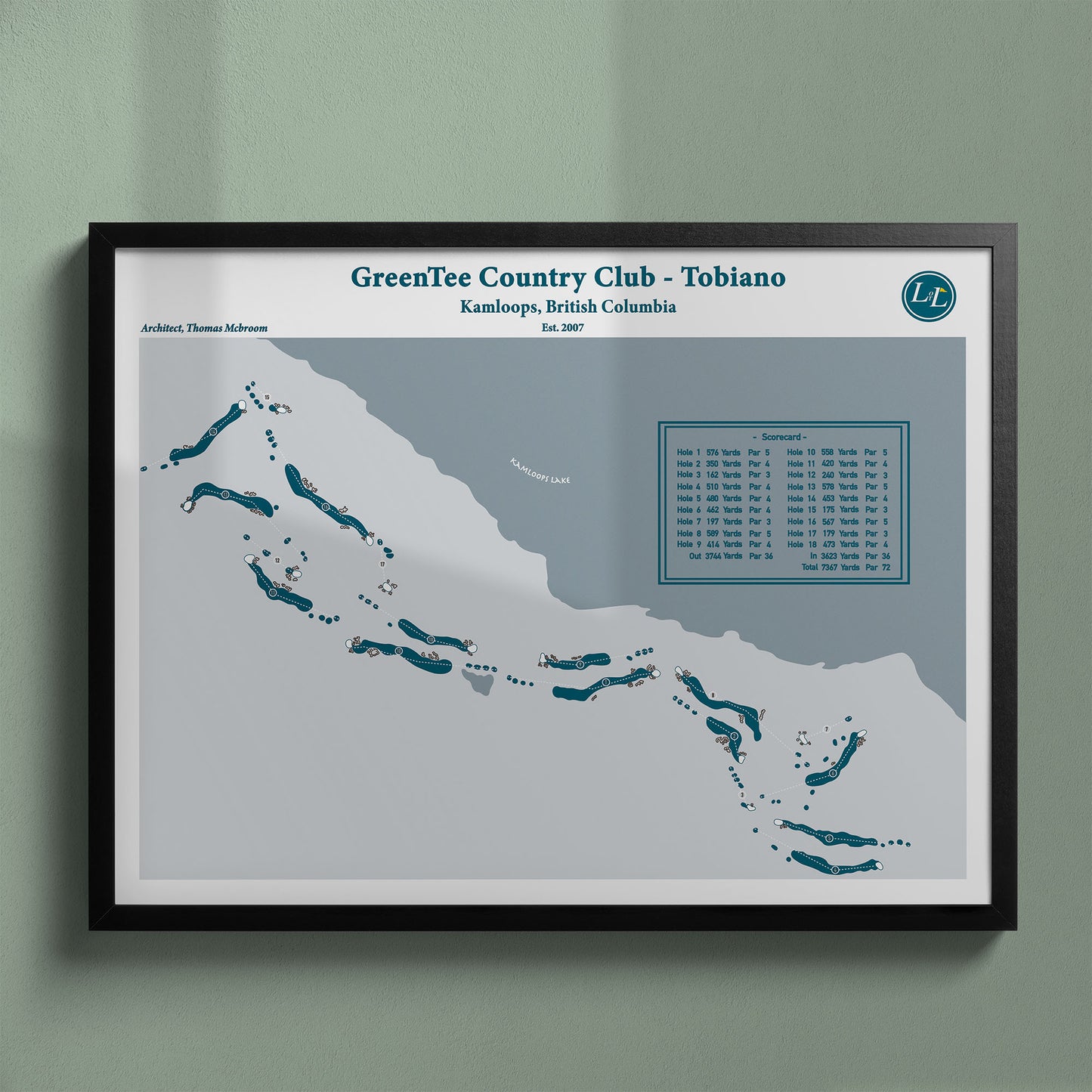 GreenTee - Tobiano Course Map